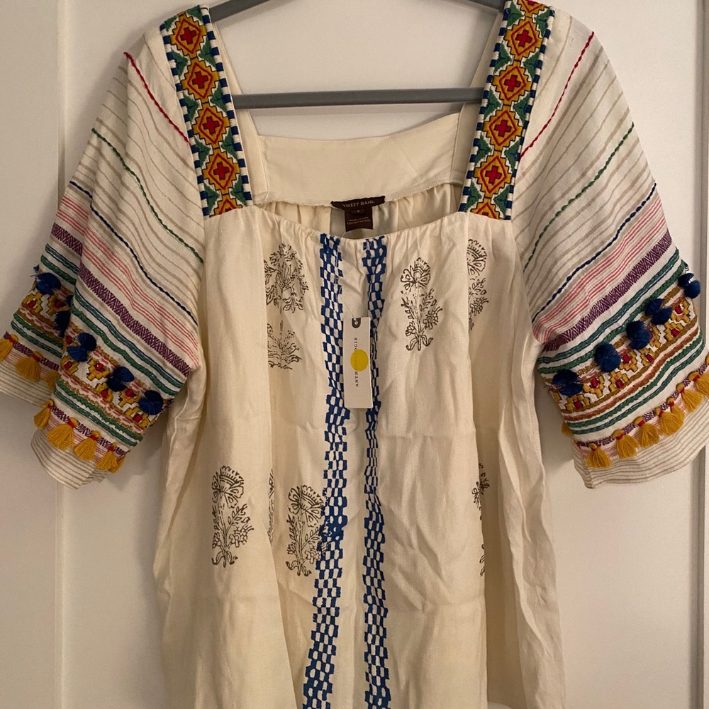 NWT Vineet Bahl peasant top from Anthropologie
